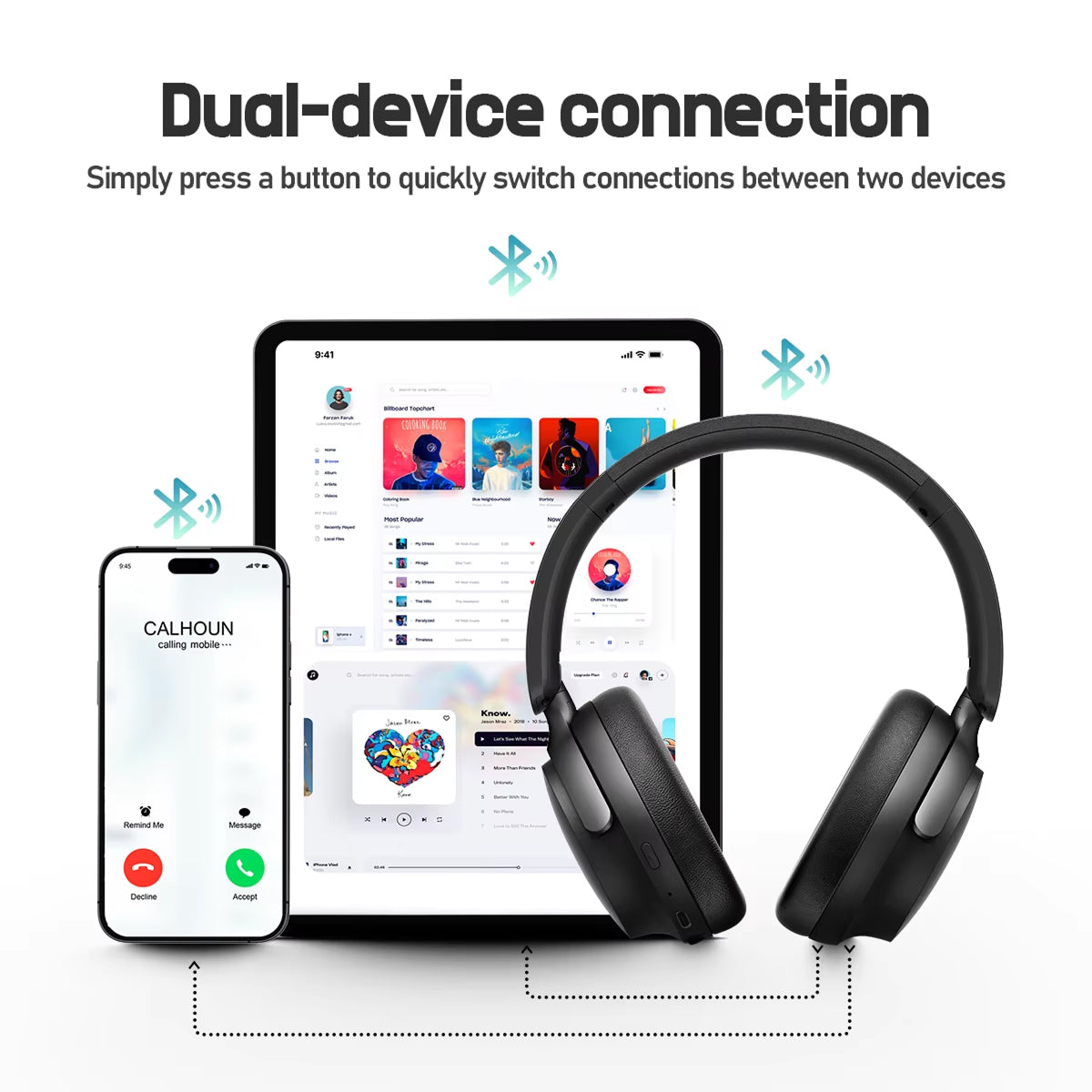 Mufflyon V2 Noise Cancelling Headphones For Long Flights