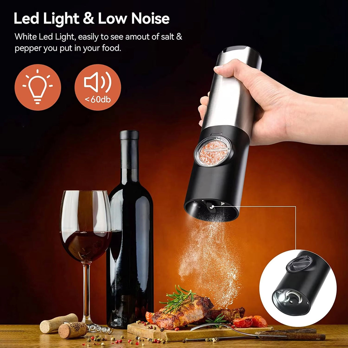 CoFlavet Electric Pepper Mill