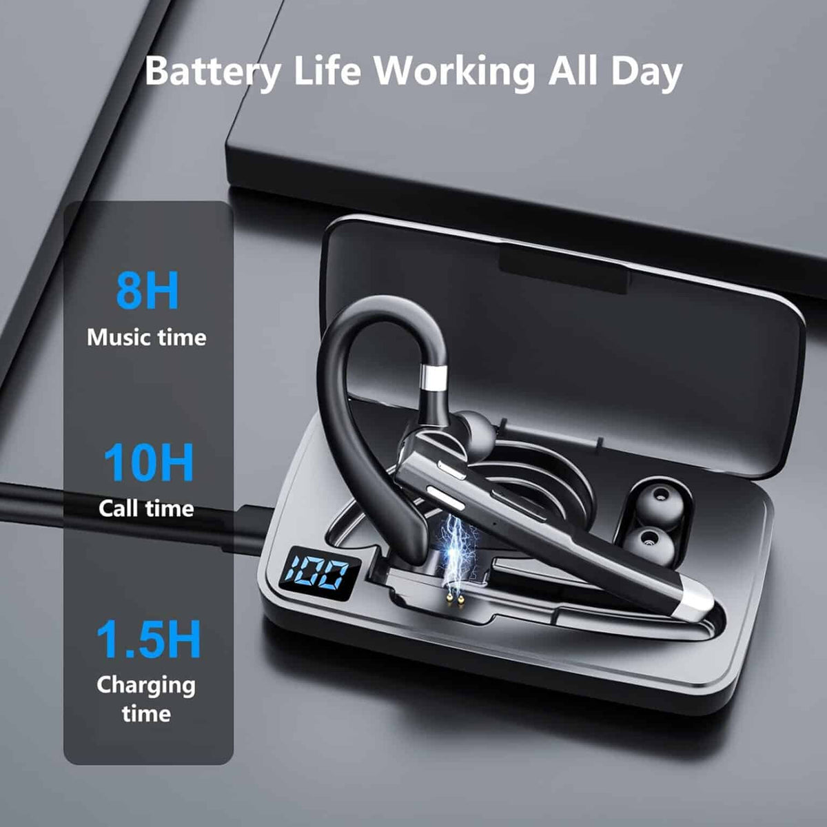 EzyTalux Bluetooth Headset For Truck Drivers